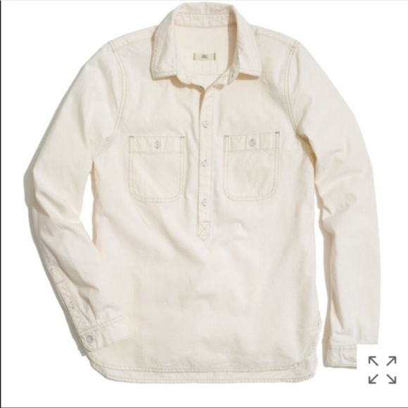 Madewell Tops - ⬇️$40 Madewell chambray ex-boyfriend shirt L